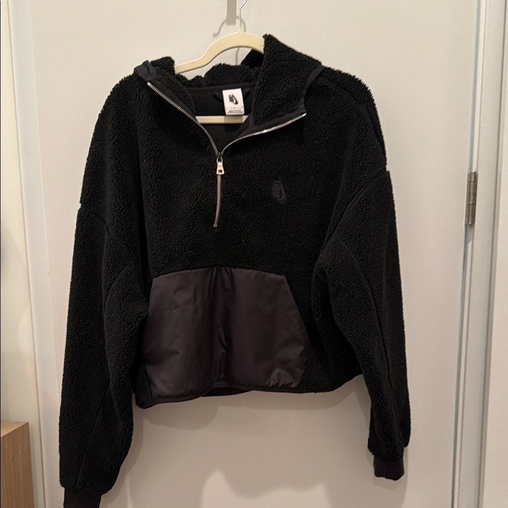 Nike Black Fleece Cropped Jacket